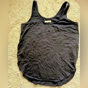 Like New Madewell Black Tank Rounded Hem Open Sides Size Small​​